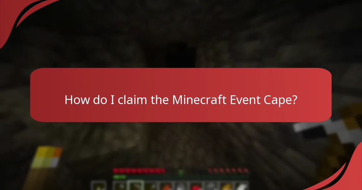 What are the eligibility requirements for the Minecraft Event Cape?